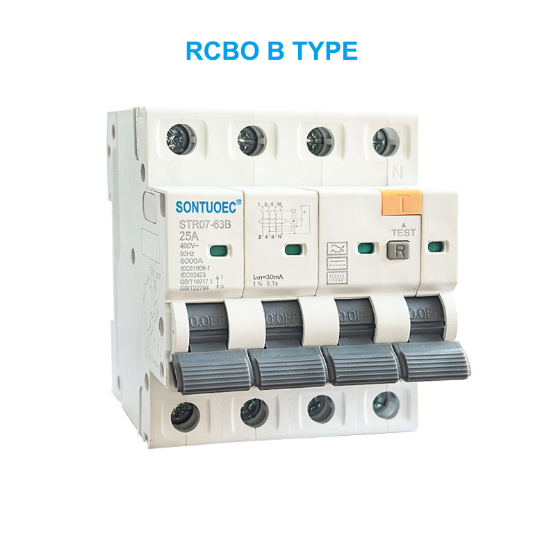 STRO7-63B RCBO B TYPE 2P 4P Breaker i Qarkut aktual